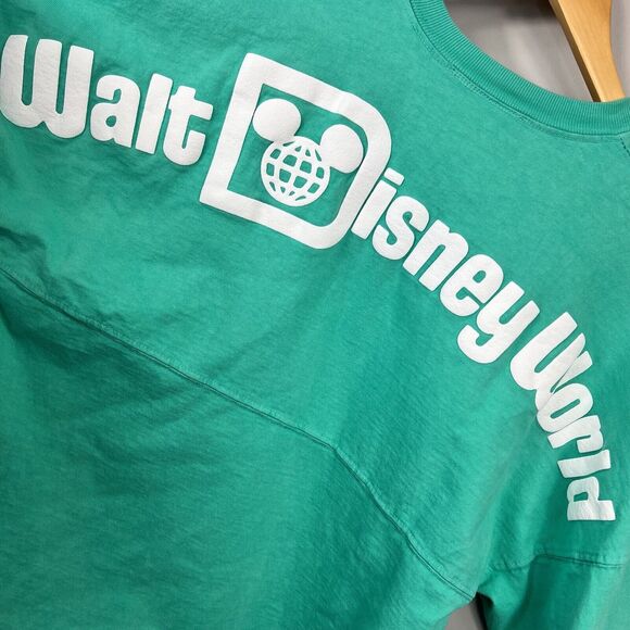 Disney Parks Walt Disney World Teal Green Spirit Jersey XS Long Sleeve Shirt - Picture 10 of 14